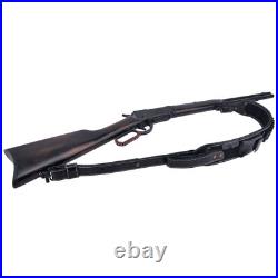 Leather Rifle Sling Shoulder Strap Ammo Pouch For. 45-70.308.30-06 Brown /Black Leather Rifle Sling Shoulder Strap Ammo Pouch For. 45-70.308.30-06 Brown /Black