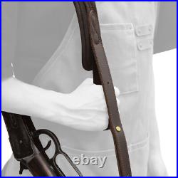 Leather Rifle Soft Sling, Buttstock Ammo Holder Set for. 44MAG. 22LR 12GA. 30-30