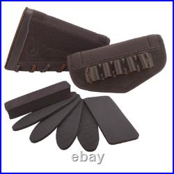 Leather Rifle Stock Cover Recoil Pad with Cartridge Sling for. 357.30-30.45 Leather Rifle Stock Cover Recoil Pad with Cartridge Sling for. 357.30-30.45