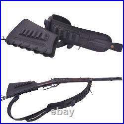 Leather Rifle Stock Cover, Shell Holder Sling for. 308.22MAG 12GA. 45-70.300win Leather Rifle Stock Cover, Shell Holder Sling for. 308.22MAG 12GA. 45-70.300win