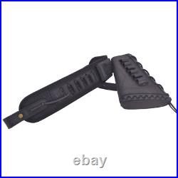 Leather Rifle Stock Cover, Shell Holder Sling for. 308.22MAG 12GA. 45-70.300win Leather Rifle Stock Cover, Shell Holder Sling for. 308.22MAG 12GA. 45-70.300win