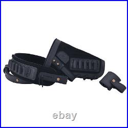Leather Set of Rifle Buttstock, No Drill Loop, Gun Sling for. 22MAG. 30-30.45-70