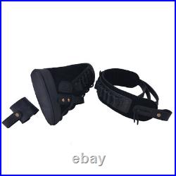 Leather Set of Rifle Buttstock, No Drill Loop, Gun Sling for. 22MAG. 30-30.45-70