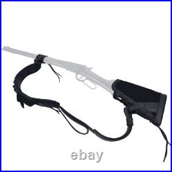 Leather Set of Rifle Buttstock, No Drill Loop, Gun Sling for. 22MAG. 30-30.45-70