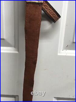 Leather hunting rifle sling