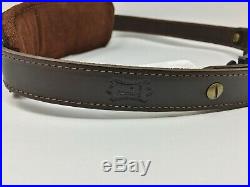 Levy's Leather TRACKER SERIES Brown DEER PRINT DESIGN Padded Rifle Sling #S77D
