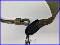 Levy's Leathers 2.25 x 37 Adjustable Leather Rifle Sling, Green # SNG20EB-GRN