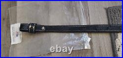 Longhorn Model 1108 Black Basket Weave Rifle Sling Leather