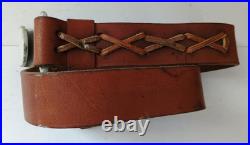 Lot Of Target Shooting Accessories Leather Slings Hardware Hand Stop Al Freeland