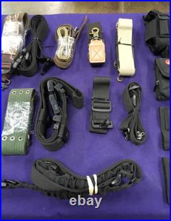 Lot of 29 Piece Rifle Slings, Belts, Military Surplus & Accessories Mix Brands