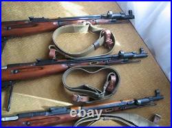 Lotx23 Original Mosin Nagant rifle carrying sling olive with leather straps