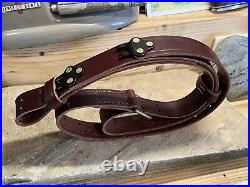 M1907 Rifle Strap / Sling Full Grain English Bridle Leather Handmade in USA