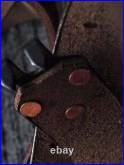 M1907 U. S. Repro leather slings, pair(2) reduced inventory reduction price M1907 U. S. Repro leather slings, pair(2) reduced inventory reduction price
