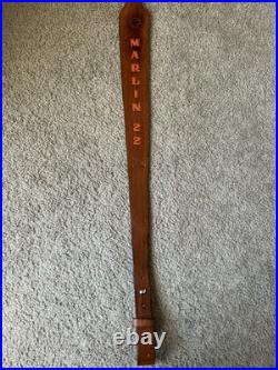 MARLIN 22 Custom Leather Rifle Sling Hand Tooled And Made in the USA