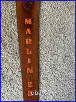 MARLIN 22 Custom Leather Rifle Sling Hand Tooled And Made in the USA