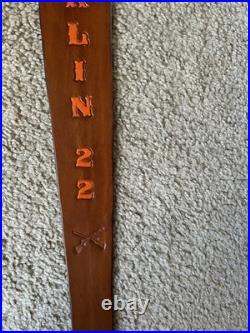 MARLIN 22 Custom Leather Rifle Sling Hand Tooled And Made in the USA