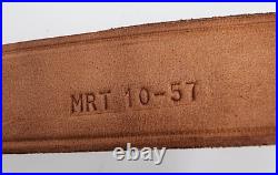MRT Korea War US Military M1 Garand 1 1/4 Leather Rifle Sling. Dated 10-57