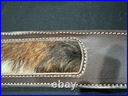 MTR Custom Leather Hair On Hide Leather Rifle/Shotgun Sling-USA-Adjustable-Brown MTR Custom Leather Hair On Hide Leather Rifle/Shotgun Sling-USA-Adjustable-Brown