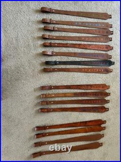 Marlin Brown Custom Leather Rifle Sling Hand Tooled And Made in the USA