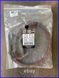 Marlin Brown Leather Adjustable Sling 1 Embossed Logo OEM 1894 1895 336 Nickel