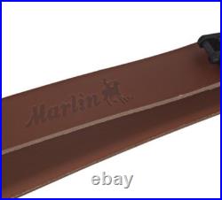 Marlin Brown Leather Adjustable Sling 1 Embossed Logo OEM 1894 1895 336 Swivel