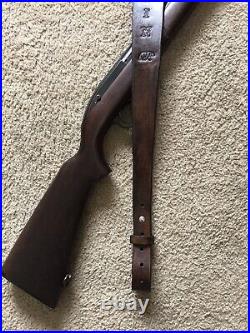Marlin Custom Leather Rifle Sling Hand Tooled And Made in the USA