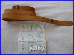 Marlin Factory Original Leather Sling withHorse & Rider, NOS