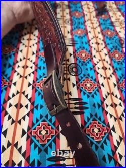 Marlin Firearms Leather Rifle Sling Buckle Sling With Swivels