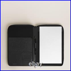 Montblanc Notebook Holder Medium Zip Notepad A4 136845 Sartorial Leather Black