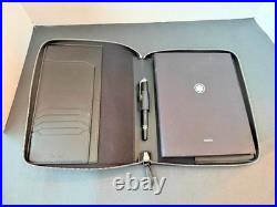 Montblanc Notebook Holder Medium Zip Notepad Sartorial Leather Black