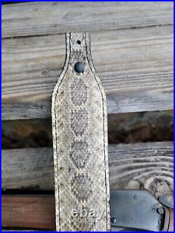 NEW Authentic RATTLESNAKE skin RIFLE SLING CUSTOM hand crafted padded nwot