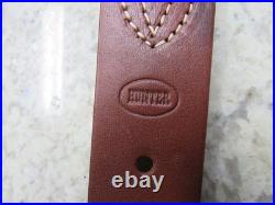 NEW Hunter Brown Leather Rifle Gun Shoulder Sling Strap 27-137 1430