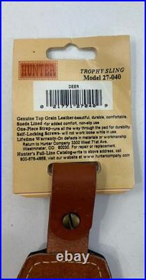 NEW Hunter Rifle Sling Thick Quality Leather Deer Design