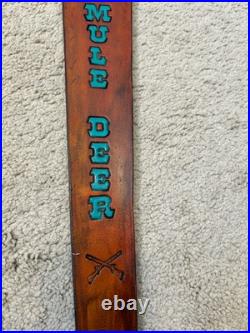 NEW Mule Deer Custom Leather Rifle Sling Hand Made And Made in the USA NEW Mule Deer Custom Leather Rifle Sling Hand Made And Made in the USA
