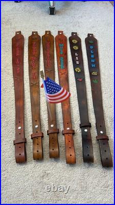 NEW Mule Deer Custom Leather Rifle Sling Hand Made And Made in the USA NEW Mule Deer Custom Leather Rifle Sling Hand Made And Made in the USA