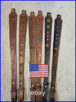 NEW Mule Deer Custom Leather Rifle Sling Hand Made And Made in the USA NEW Mule Deer Custom Leather Rifle Sling Hand Made And Made in the USA