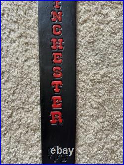 NEW WINCHESTER Custom Leather Rifle Sling Hand Made And Made in the USA NEW WINCHESTER Custom Leather Rifle Sling Hand Made And Made in the USA