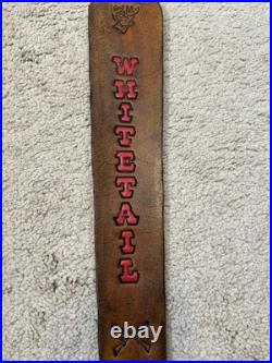 NEW Whitetail Custom Leather Rifle Sling Hand Made And Made in the USA