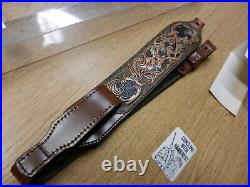 NIP AA & E Leathercraft Inc. Padded Big Buck Rifle Sling Model 30-65 WithHand Rest