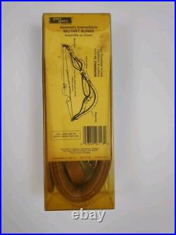 (NOS) Uncle Mike's Leather Adjustable 1 1/4 Military Sling #2611-3 Vintage