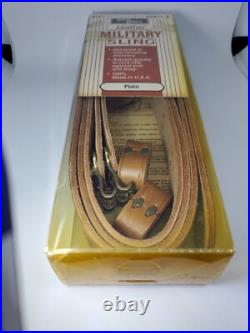 (NOS) Uncle Mike's Leather Adjustable 1 1/4 Military Sling #2611-3 Vintage