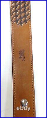 New Browning Buffalo Nickel basket weave sling with horse hair inlays #1455