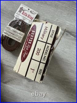 New Old Stock Vintage Hunter Model 200 Brown Leather 1 Rifle Sling For Military
