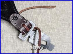 New USA made BROWNING leather RIFLE SLING hunting COWHIDE gun STICHED belt