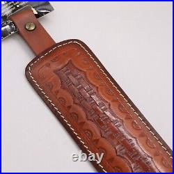 New Vtg HUNTER Leather Rifle Sling Padded Embossed Adjustable Model 70361