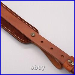 New Vtg HUNTER Leather Rifle Sling Padded Embossed Adjustable Model 70361