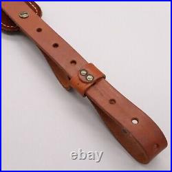 New Vtg HUNTER Leather Rifle Sling Padded Embossed Adjustable Model 70361