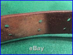 Nice Orig 1918 W. T. & B. Co. Us M1907 Leather Rifle Sling Springfield, Enfield