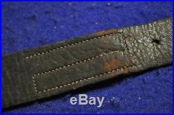 Nice Original Early Us 1873 Springfield Trapdoor Rifle Single Hook Leather Sling