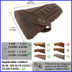 No Drill Gun Leather Buttstock Cover with Padded Gun Sling. 22MAG. 30/30.308 No Drill Gun Leather Buttstock Cover with Padded Gun Sling. 22MAG. 30/30.308